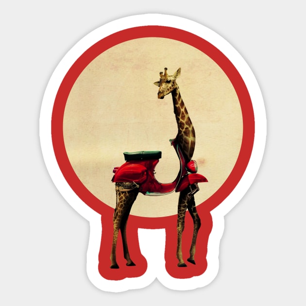 Giraffe Sticker by aligulec